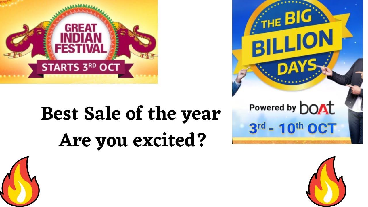 Best sale of the year will start from 3rd October | Big Billion Days Vs Great Indian festival смотреть онлайн