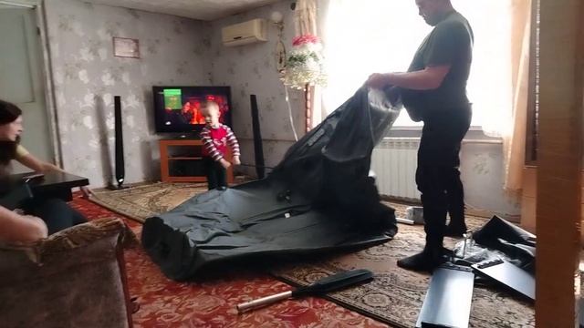 Первая распаковка и ознакомление с надувной лодкой Аква Мастер 300 ТР. смотреть онлайн