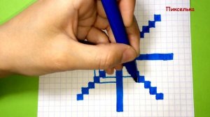 Как Рисовать Снежинку По Клеточкам ♥ Рисунки по Клеточкам #pixelart