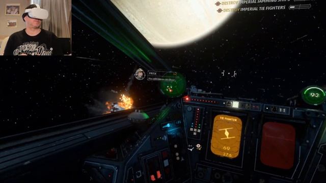 WOW! Star Wars Squadrons QUEST 2 'WIRELESS' TEST - 90HZ смотреть онлайн
