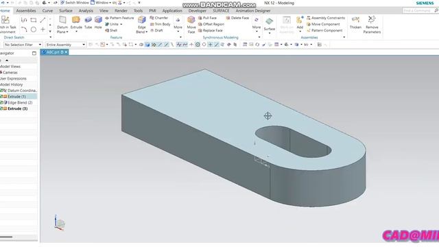 SIEMENS NX -12 BASIC TUTORIAL 1 смотреть онлайн