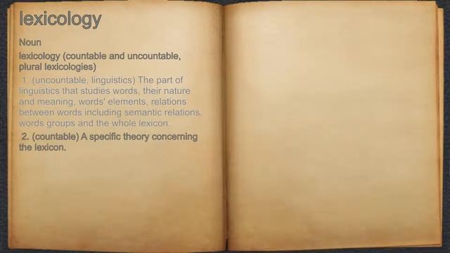 What does lexicology mean? смотреть онлайн