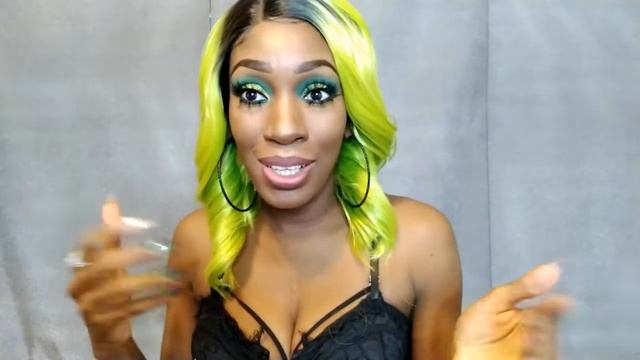 Amazon $38 Neon Lime Green Wig | Sapphirewigs смотреть онлайн