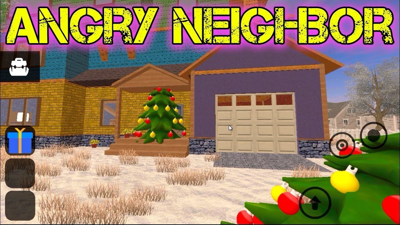 У злого соседа теперь две ёлки в Angry Neighbor 2.3 Android The neighbor's two trees смотреть онлайн