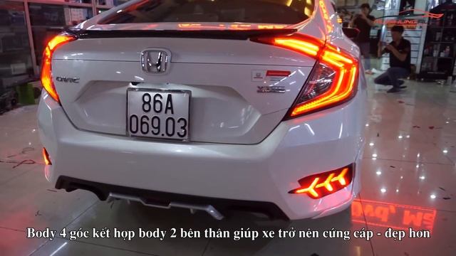 Độ đèn bi xenon cản xe Honda Civic 2017 - Body lip Honda Civic 2017 смотреть онлайн