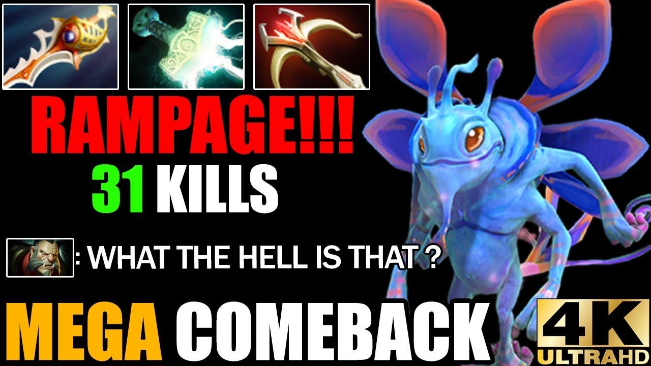 Epic Pro Battle Puck Carry Build Rampage!!! Impossible Mega Creeps Comeback Dota 2 Pro Rank Gamepla смотреть онлайн