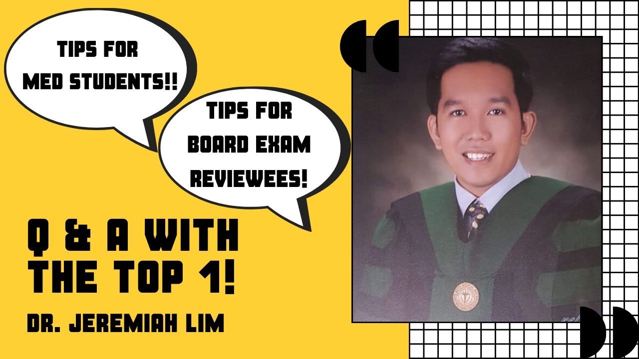 Q&A with Dr. Jeremiah Lim (Top 1 of March 2021 PLE) | Tips for PLE | Tips for Med students смотреть онлайн