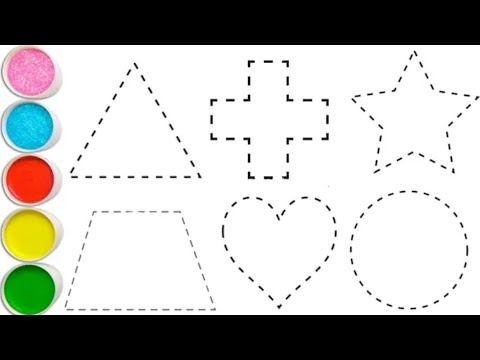 Drawing shapes | Shapes Song | Colors songs| Educational video for Kids | 2d shapes drawing | смотреть онлайн