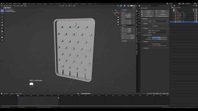 Animate a plinko board from Stranger Things using rigid body physics in Blender 3.2 смотреть онлайн