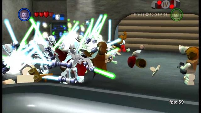 Craziest Epic Battle on LSW2 Cantina - LEGO Star Wars The Complete Saga (Wii) смотреть онлайн