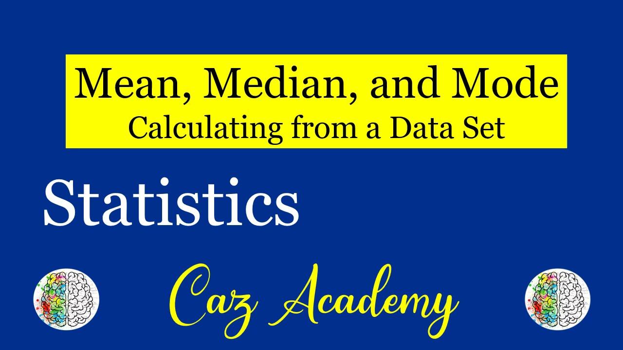 How to Calculate the Mean, Median, and Mode from a Data Set - Statistics - Math Tutorial смотреть онлайн