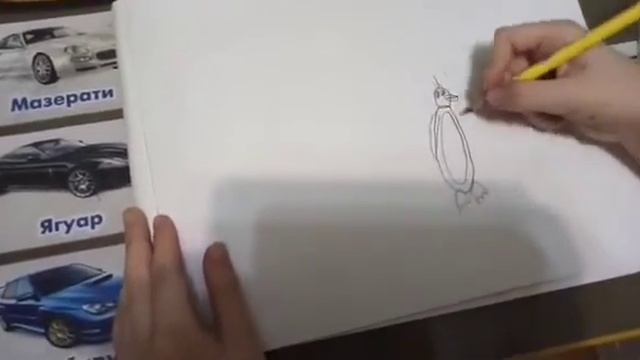 Как нарисовать пингвина смотреть онлайн