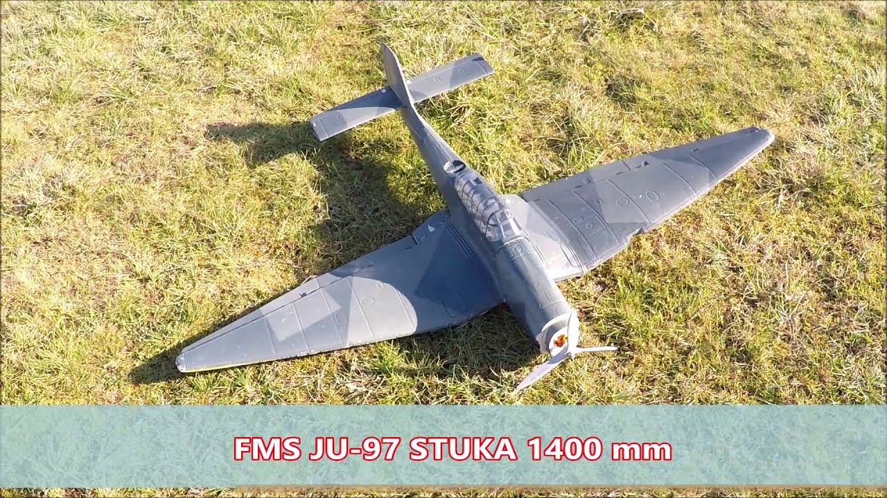 FMS JU 97 STUKA 1400 mm смотреть онлайн