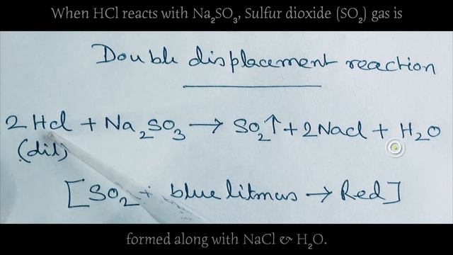 Double Displacement Na2SO3+HCl | Sodium sulfite + Hydrochloric acid смотреть онлайн