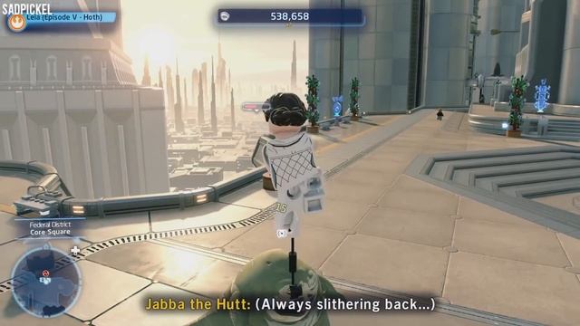 Leia and Jabba the Hutt Unique Dialogue - LEGO Star Wars: The Skywalker Saga смотреть онлайн