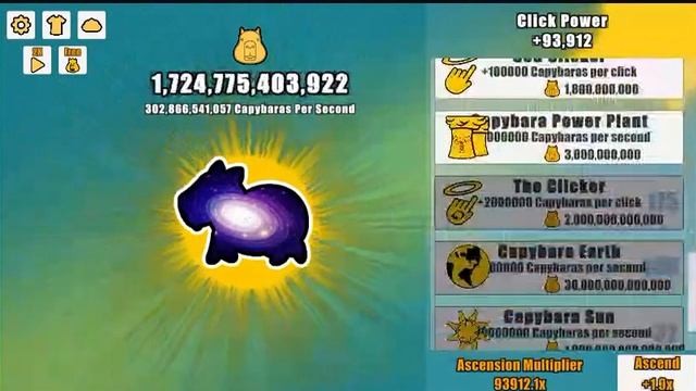 Getting a INSANE ASCEND MULTIPLIER IN CAPYBARA CLICKER! смотреть онлайн
