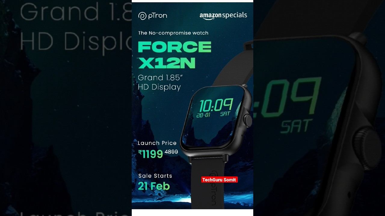 Ptron Force X12N smartwatch launched Price and Full Specifications #Ptron #PtronForceX12N смотреть онлайн