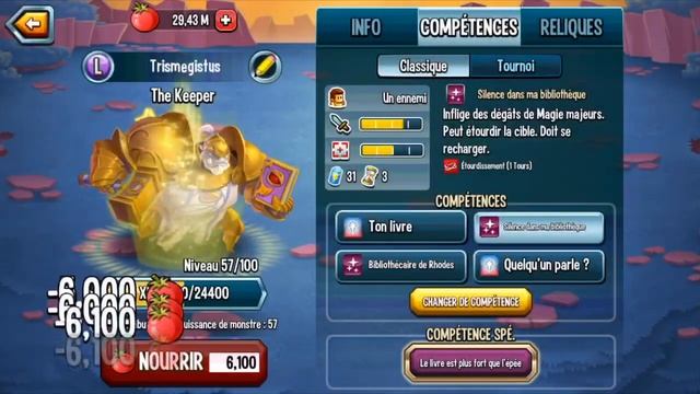 [EVOLUTION] J’AUGMENTE The Keeper DU NIV 4 À 100 - Monster Legends FR смотреть онлайн