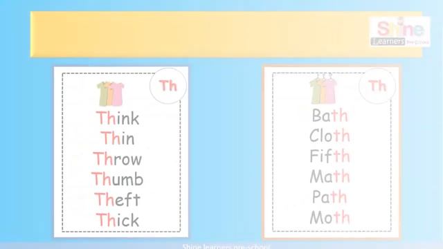 phonics th sh ch