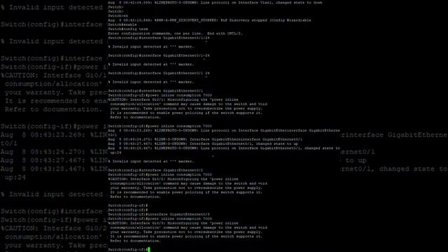 Cisco (WS-C2960L-PS-LL) POE Configuration Using PuTTY смотреть онлайн