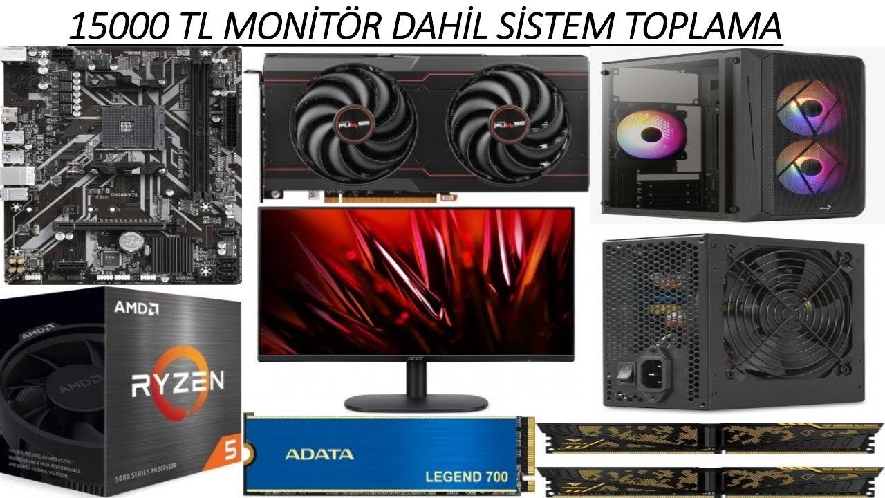 15000 TL MONİTÖR DAHİL OYUNCU BİLGİSAYARI TOPLAMA (6650 XT EKRAN KARTI ) смотреть онлайн