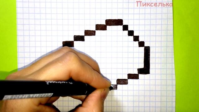 Как Рисовать Печеньку по Клеточкам ♥ Рисунки по Клетокам #pixelart