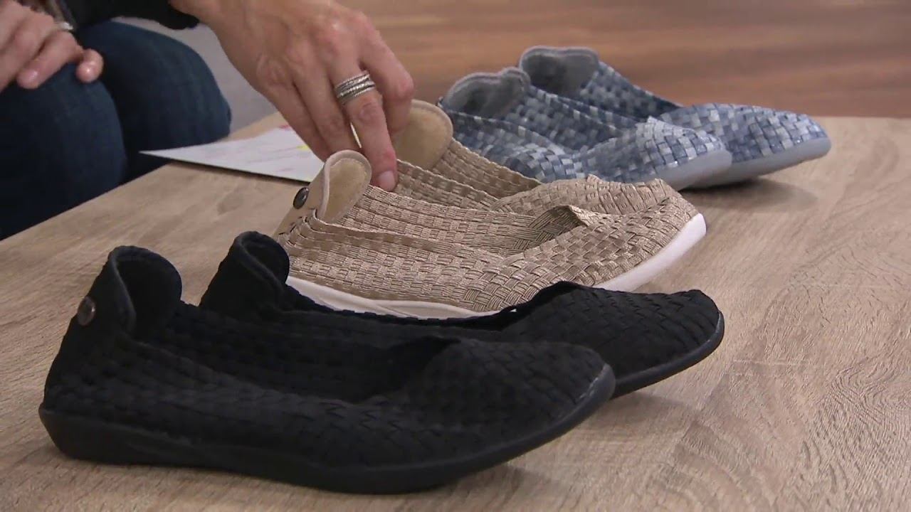 Bernie Mev Basket Weave Slip On Shoes - Catwalk on QVC смотреть онлайн