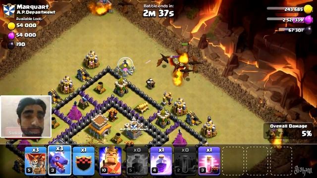 #3 Clash of Clan - Live 6 Star War Attack @PH@NTOM | Nice Defence HD 720p смотреть онлайн