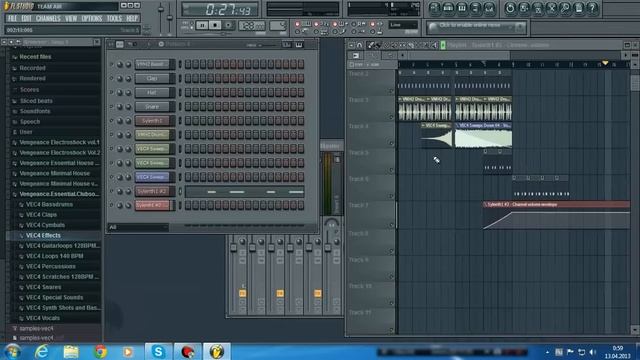 Урок 1 Написание Electro, Tech House в FL Studio 10 720p HD