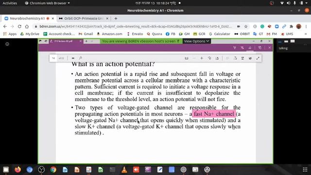 Biochem-216 #Neuro Biochemistry Lecture-02 #Synapse 13/11/2020 смотреть онлайн