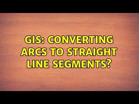 GIS: Converting arcs to straight line segments? (4 Solutions!!) смотреть онлайн