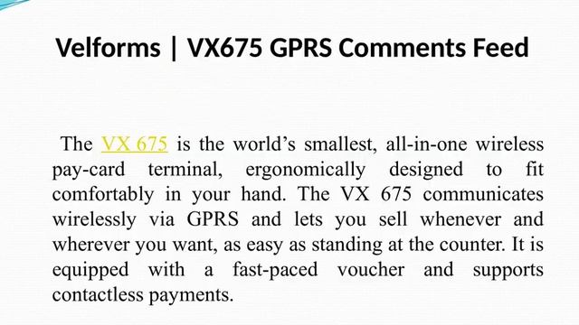 VX520 CTLS Provides You Full Range Of Connectivity Options 1 смотреть онлайн