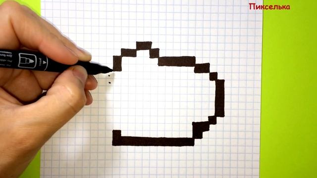 Как Рисовать Манг из BT21 по Клеточкам ♥ Рисунки по Клеточкам