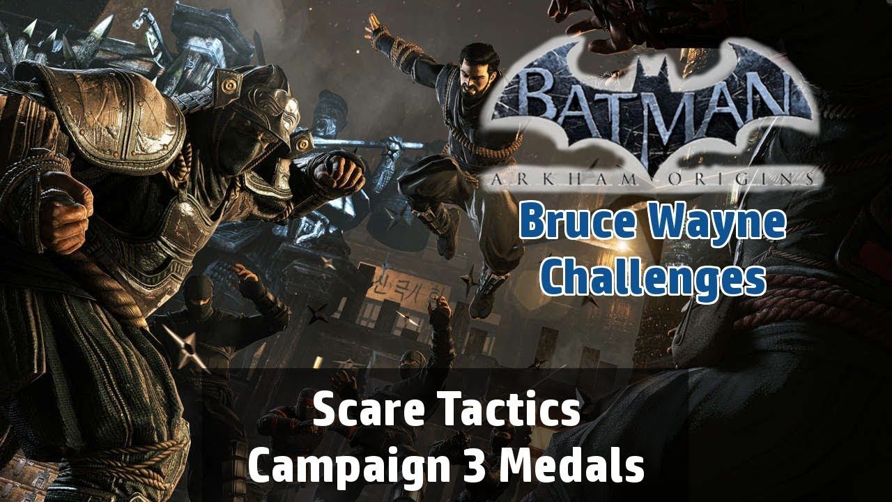 Batman: Arkham Origins - Scare Tactics Campaign Challenge [Bruce Wayne] 3 Medals смотреть онлайн