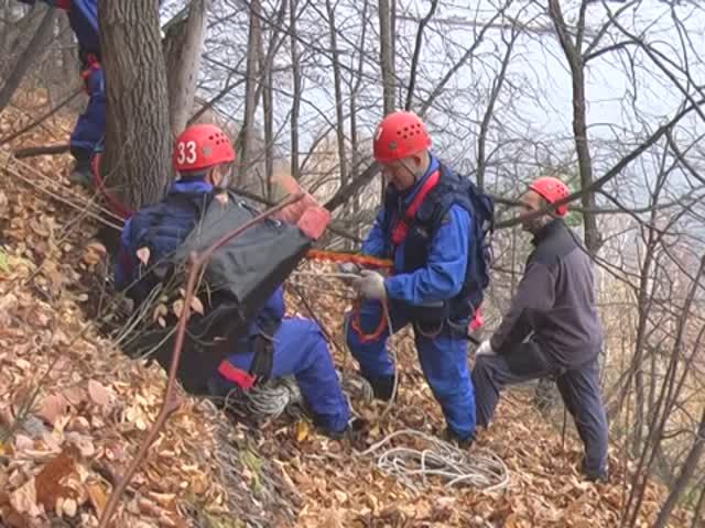 Учения спасателей на горе Верблюд