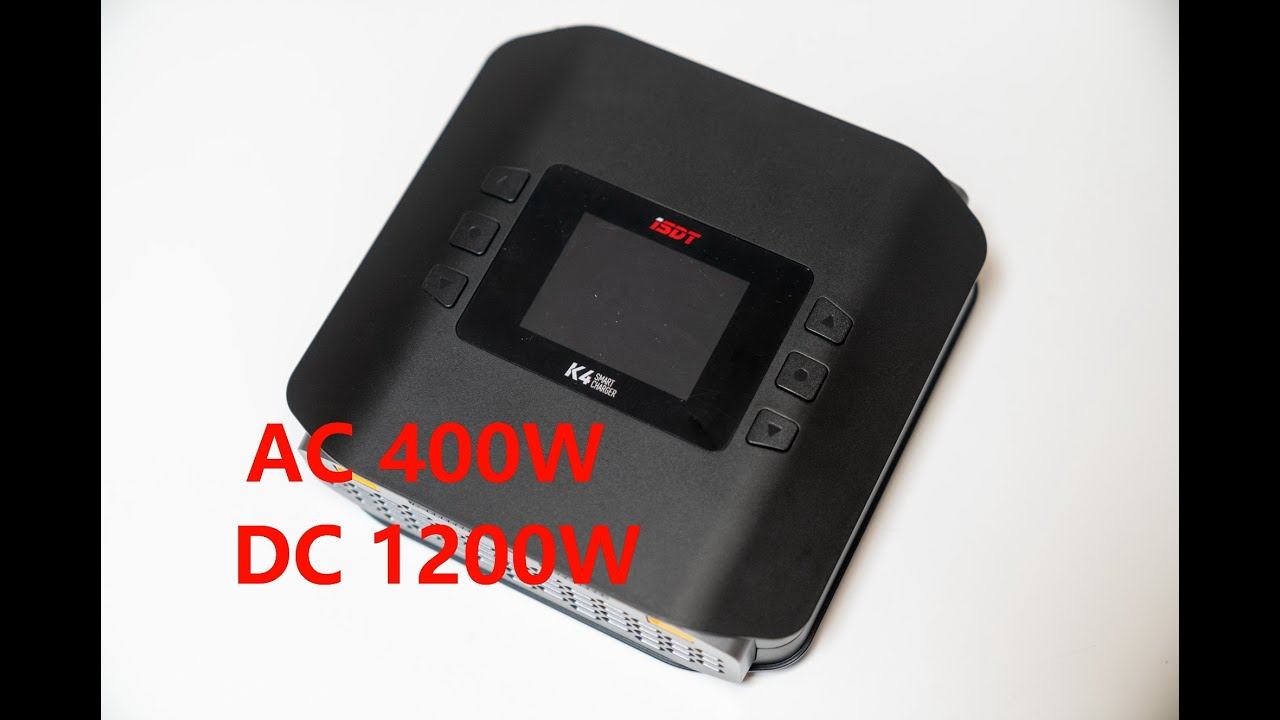 ISDT K4 Charger AC 400W DC 1200W with BattAir Function смотреть онлайн