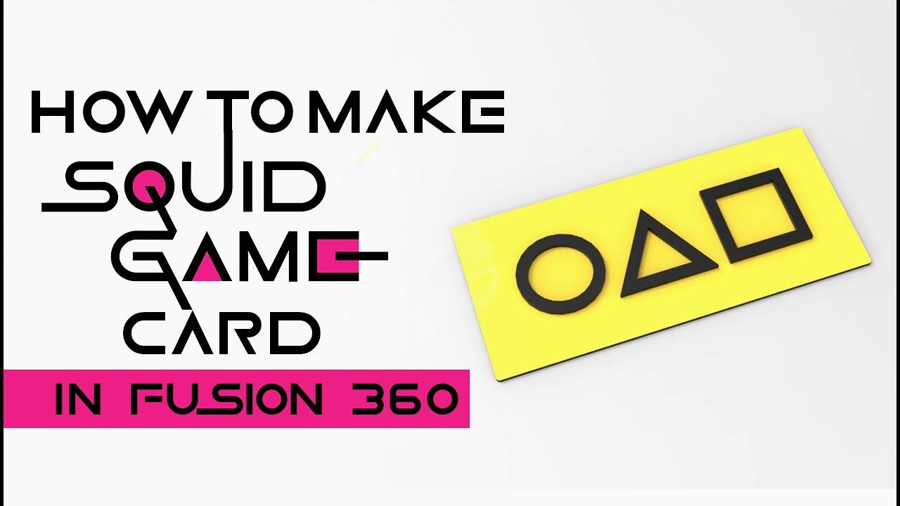 How to make squid game card invitation in Fusion 360 смотреть онлайн