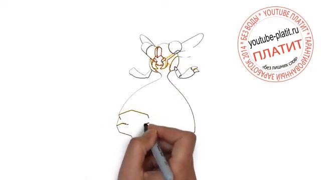 Как поэтапно рисовать покемонов vespiquen Как нарисовать покемона легко смотреть онлайн