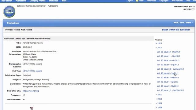 How to Find an E-Journal as Demonstrated with the HBR смотреть онлайн