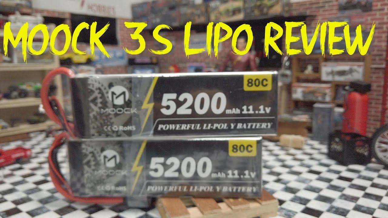 MOOCK 5200mAh 80C 11.1V 3S RC Lipo Battery Review смотреть онлайн