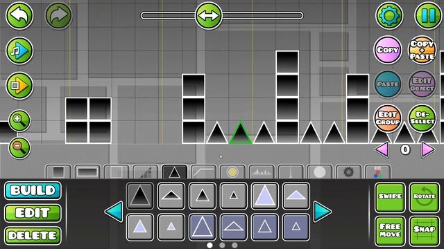 Geometry Dash. Мой первый уровень (часть 1). смотреть онлайн