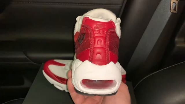 Nike Air Max 95 Satin Terry Red womens sneaker смотреть онлайн