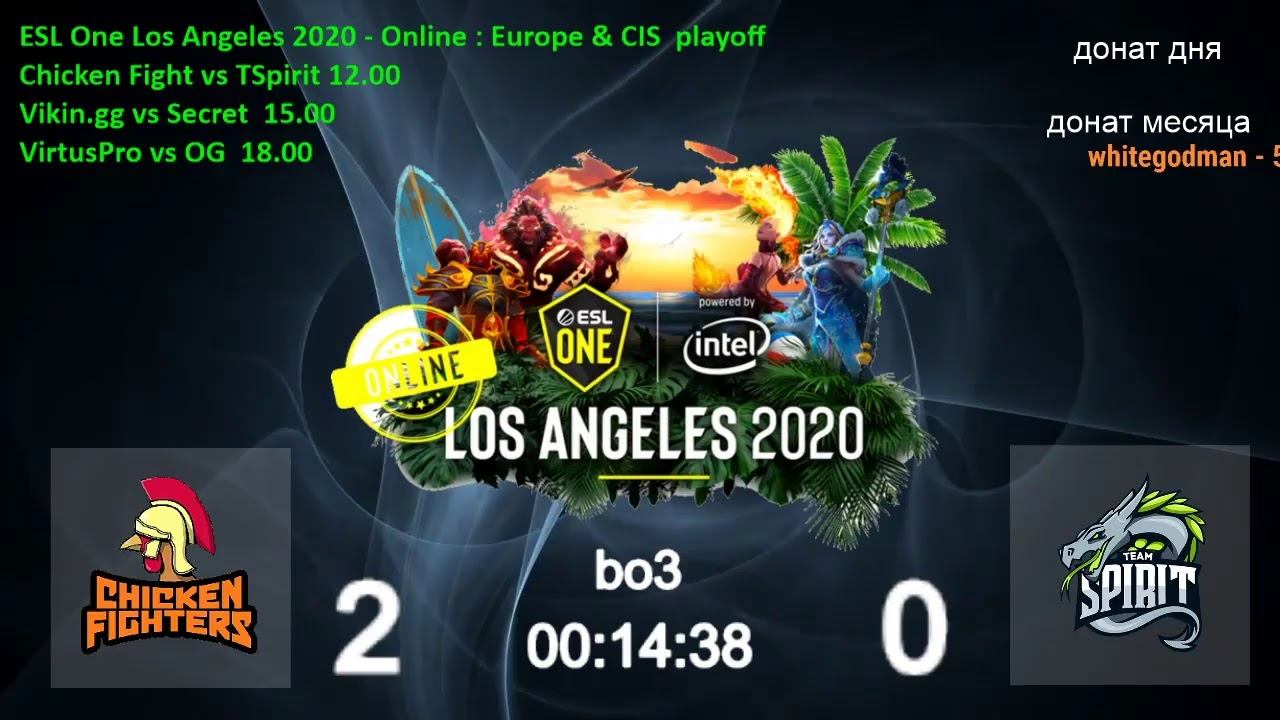 Spirit vs ChickenF ( 0 - 0 ) bo3 ESL One Los Angeles 2020 - Online: Europe & CIS playoff смотреть онлайн