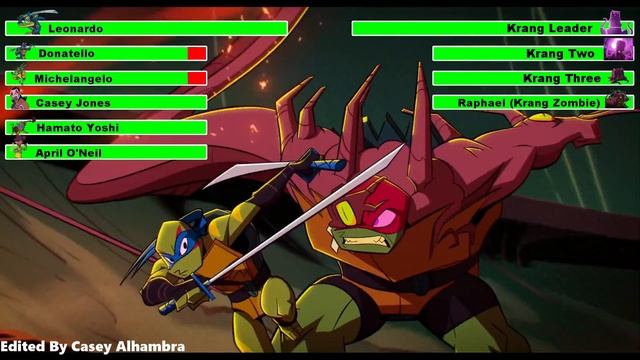 Rise of the Teenage Mutant Ninja Turtles: The Movie (2022) Final Battle with healthbars 1/4 смотреть онлайн