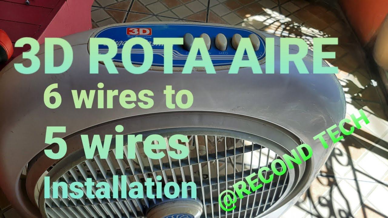 3D ROTA AIRE — 6 Wires Motor to 5 Wires Installation | RECOND Tech смотреть онлайн