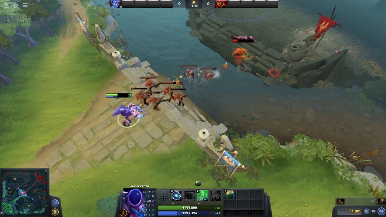 arc warden vs ember spirit Solo MID Dota 2 смотреть онлайн