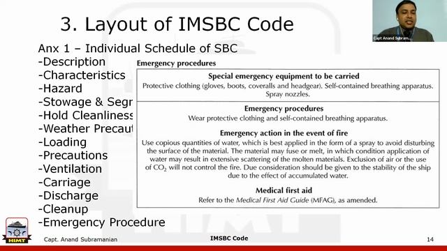 IMSBC Code | Capt. Subramanian Anand | HIMT смотреть онлайн