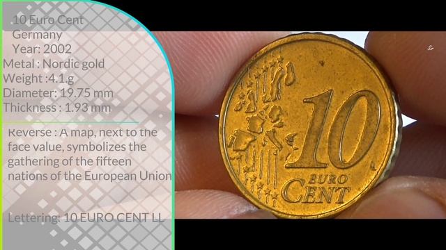 GERMANY 10 Euro Cent 2002 KM 3085 Prices & Values смотреть онлайн
