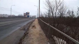 0937 г Орёл, прогулка по улице Раздольной, от мясокомбината до поворота на Силикатный, мост через жд