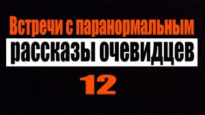 Рассказы очевидцев после встречи с паранормальным явлением